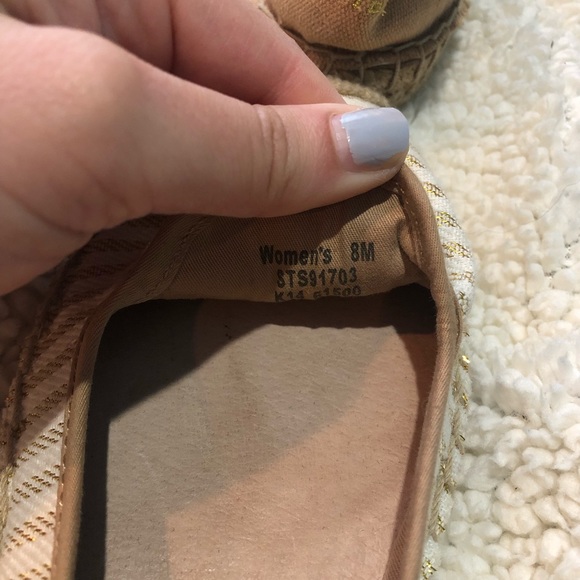 Sperry Gold and White Espadrille - Picture 6 of 6